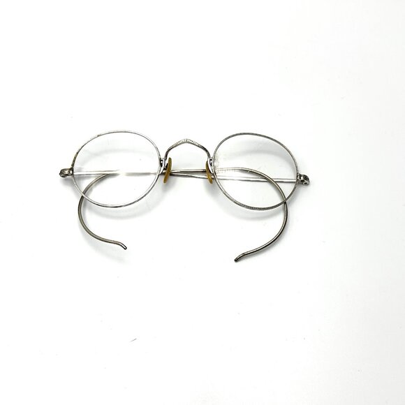 Victorian Engraved Spectacles in Original Case — Eighth Avenue NYC Optician —EUC main image 4